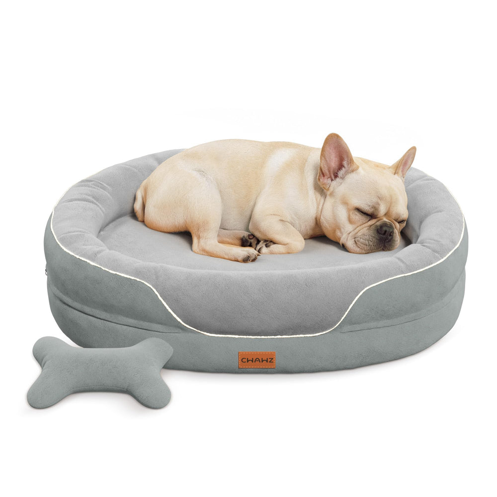CWAWZ cama para perros grande con borde envolvente para mayor comodidad y seguridad