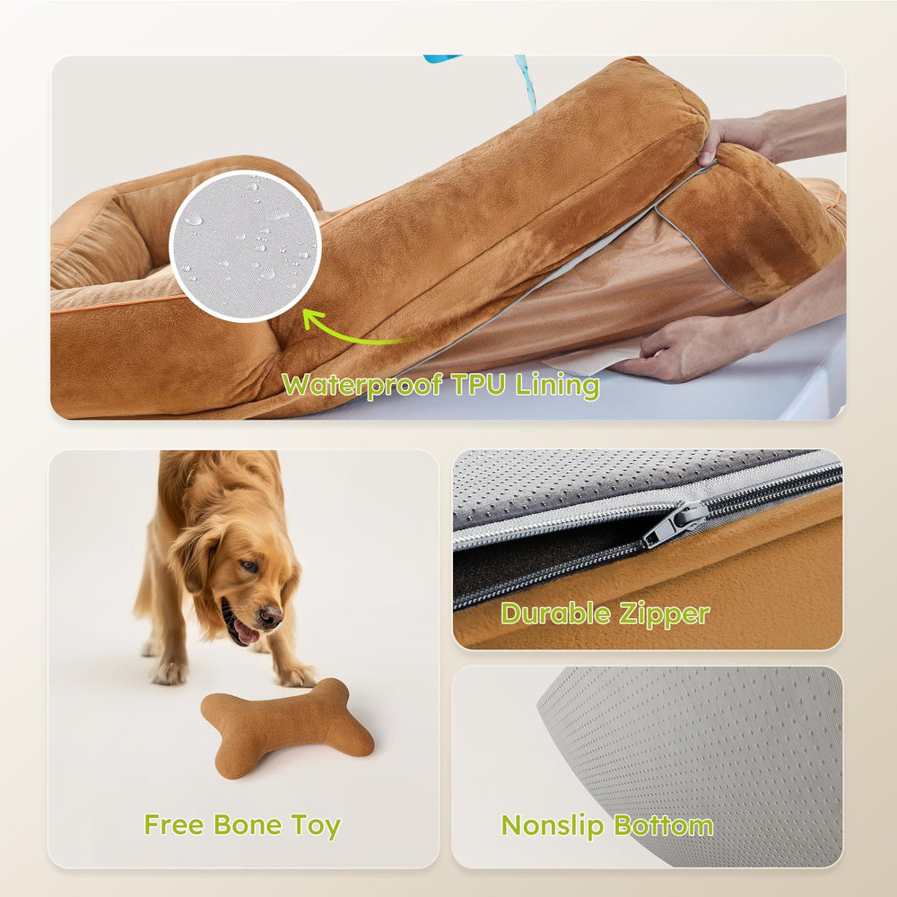 CWAWZ cama con juguete de hueso incluido para entretenimiento.
