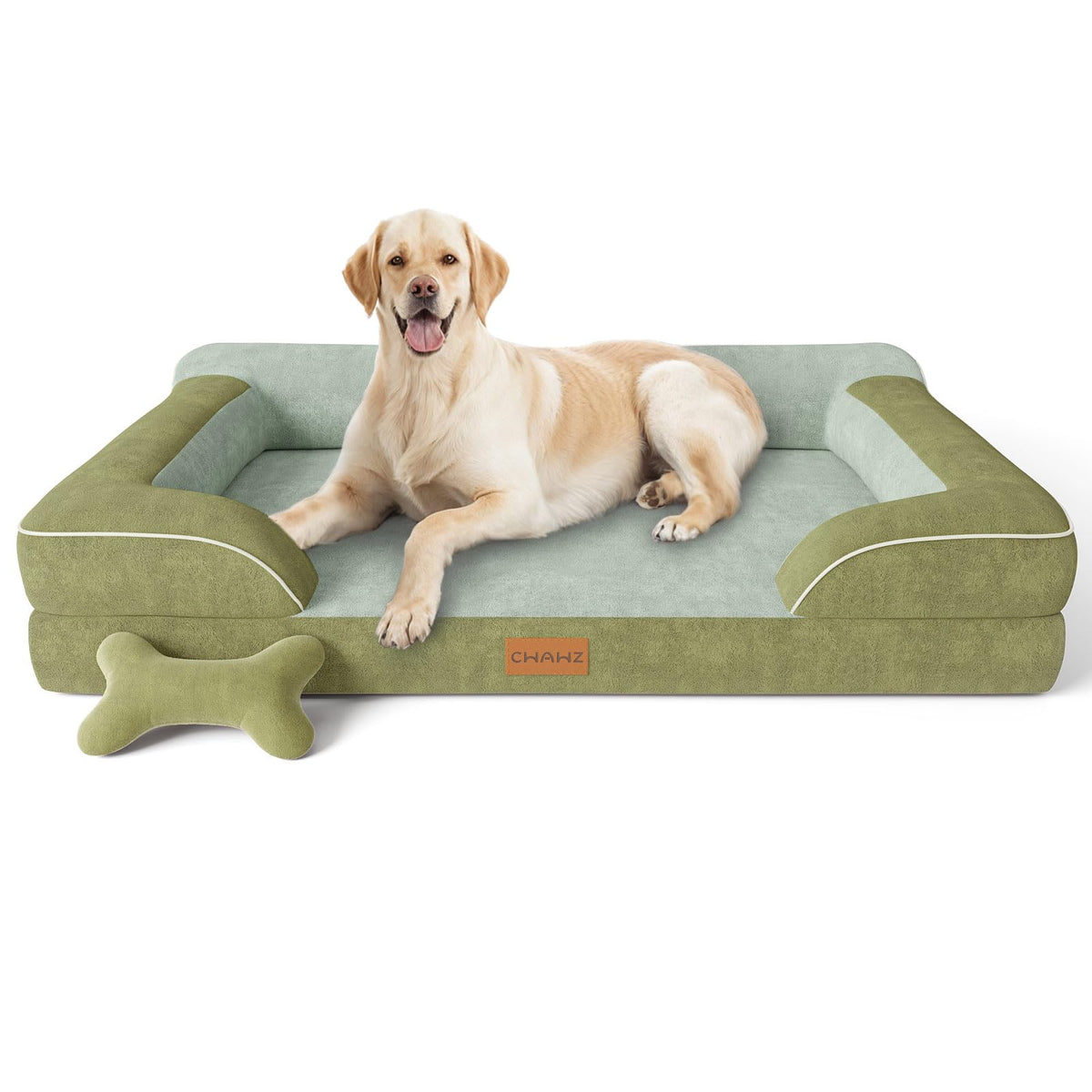 CWAWZ cama ortopédica con gelrefrescante para perros grandes