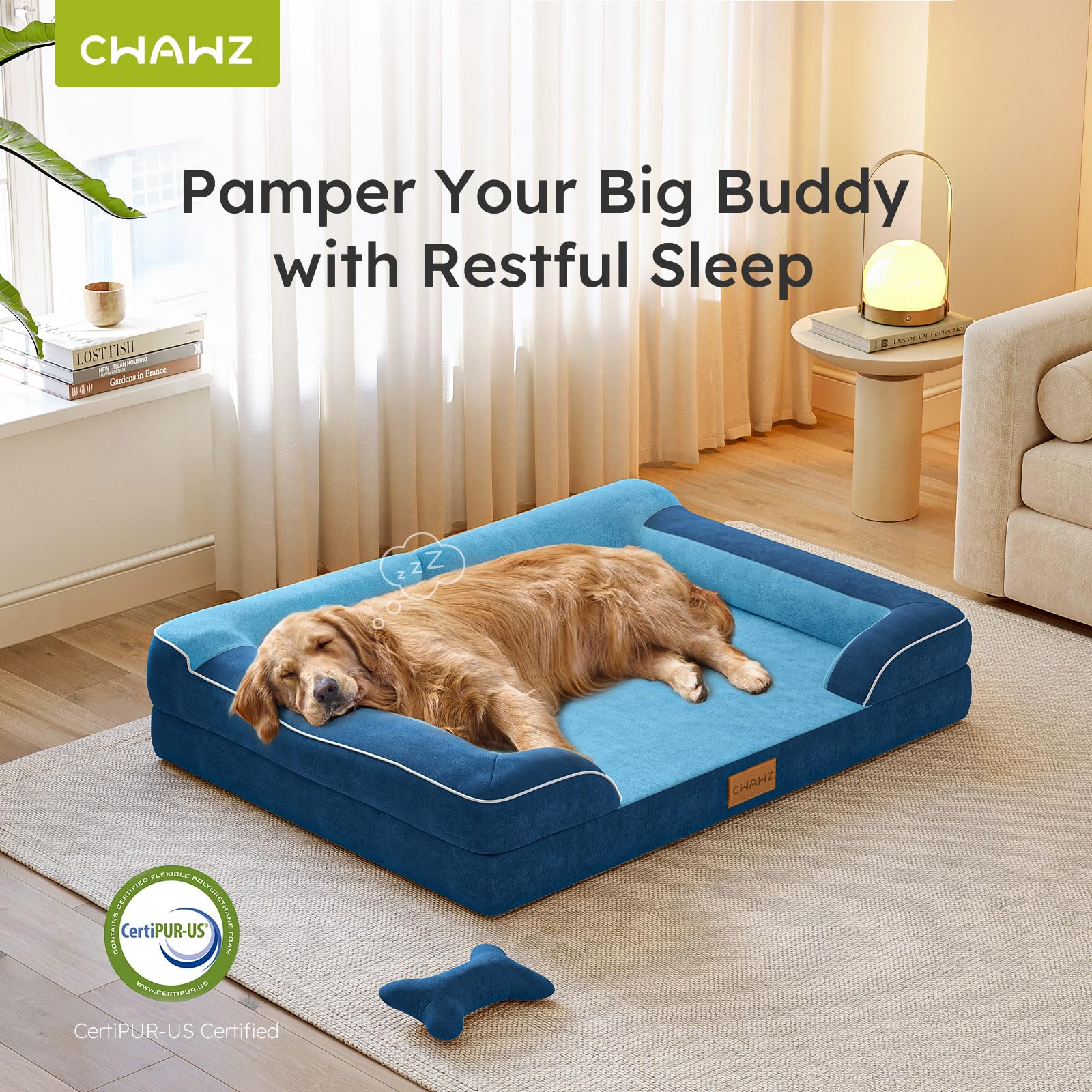 Funda desmontable lavable de CWAWZ para cama de perro XL