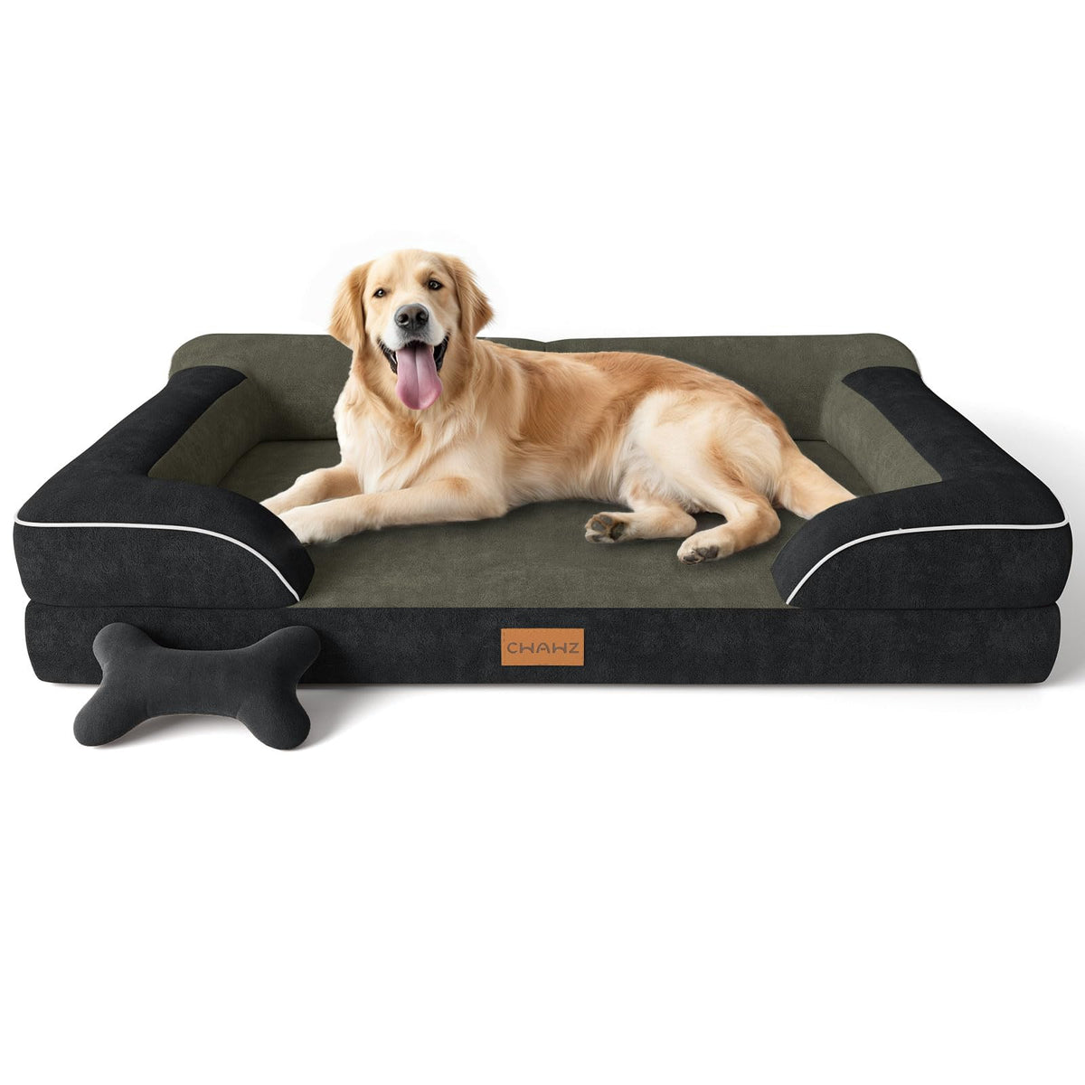 CWAWZ cama extragrande ortopédica para perros mayores