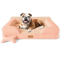 CWAWZ cama para perros grandes con soporte ortopédico para un descanso cómodo