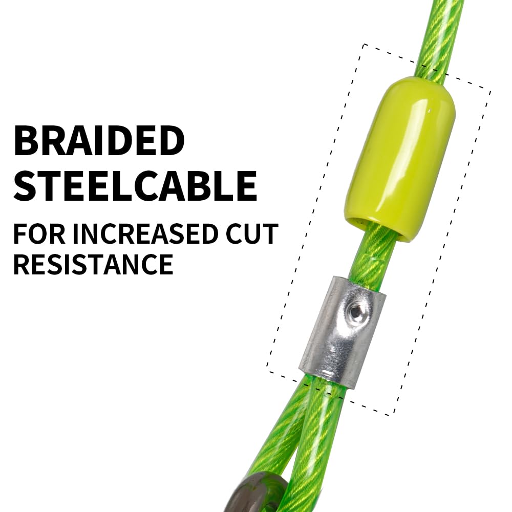 Cwlovys cable recubierto en PVC, resistente a lluvia y desgaste.