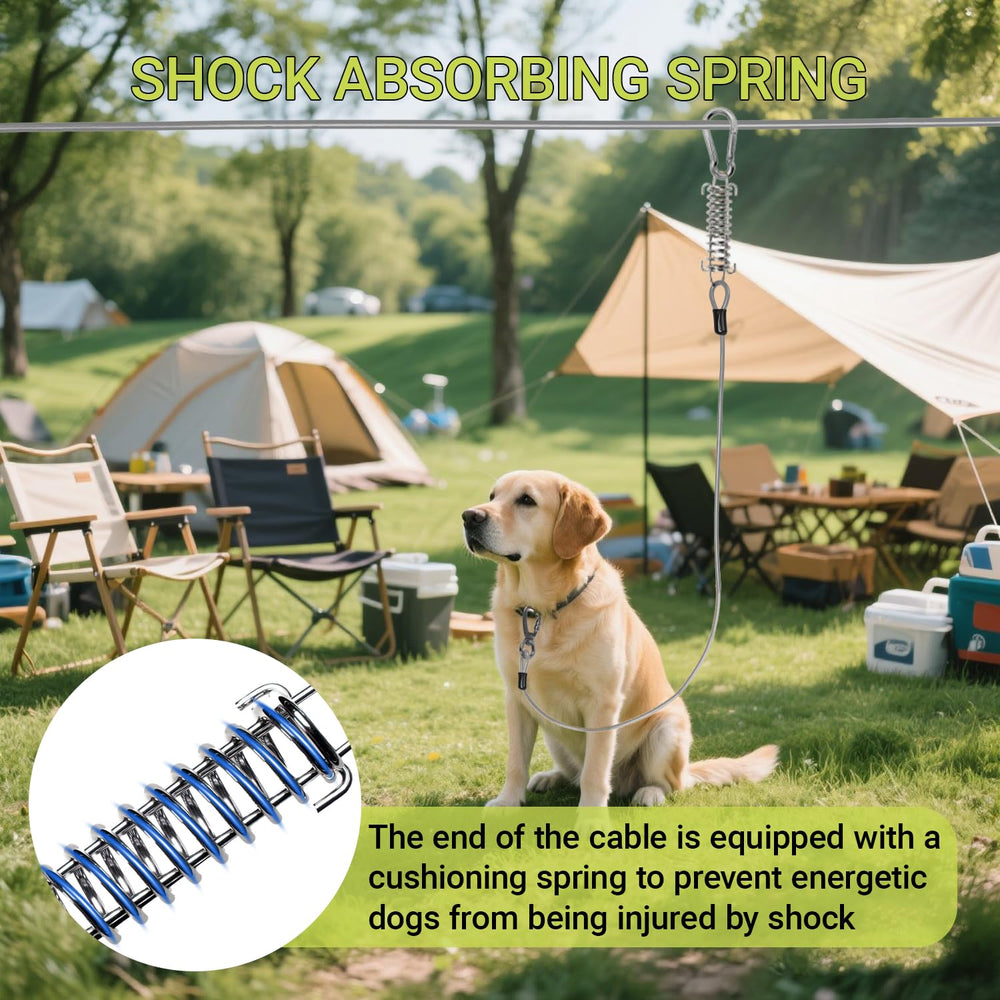 Cwlovys cable de sujeción resistente para perros de hasta 250 libras.