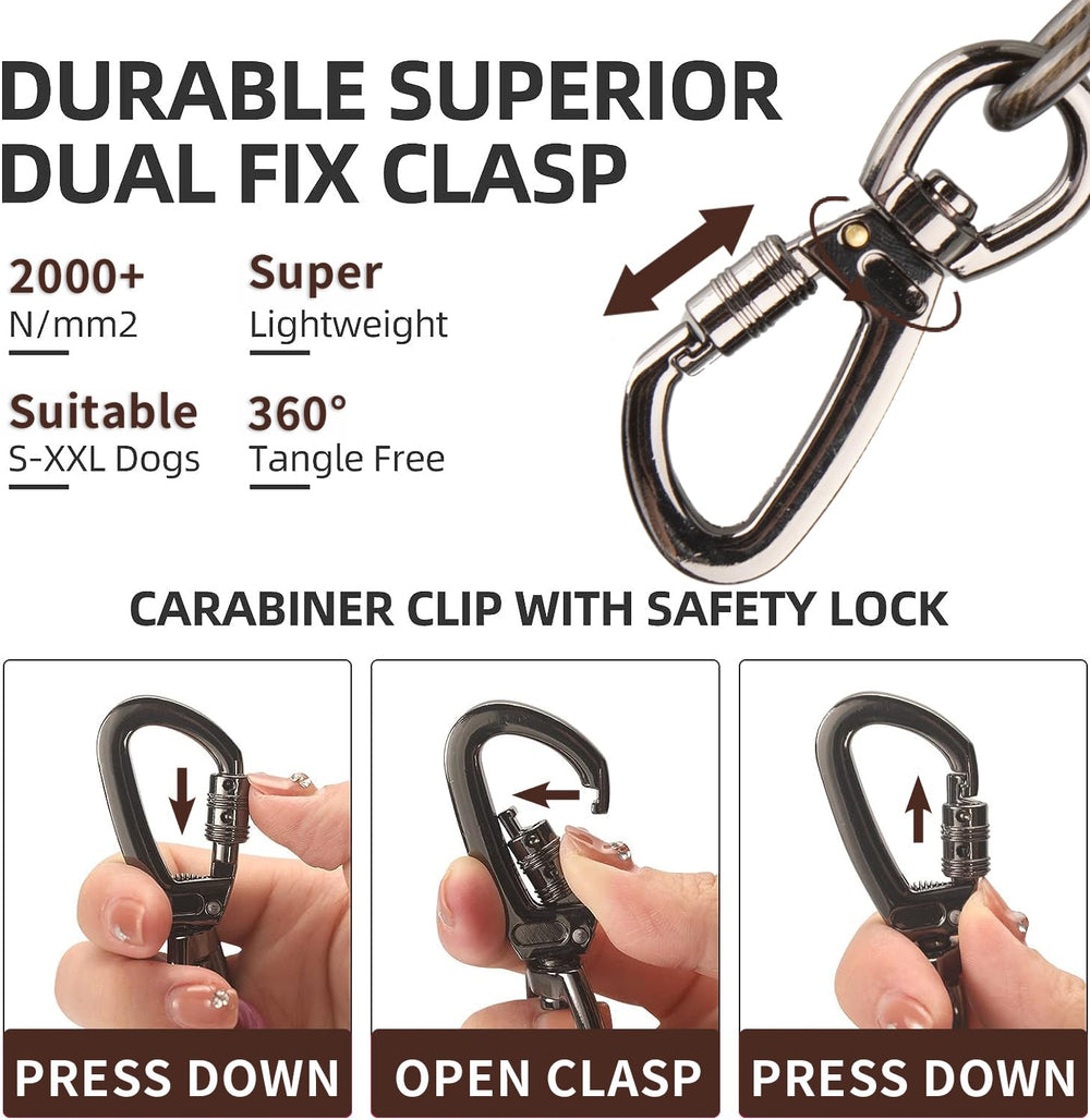 Cwlovys carabina de gancho 360° para evitar enredos durante el juego.