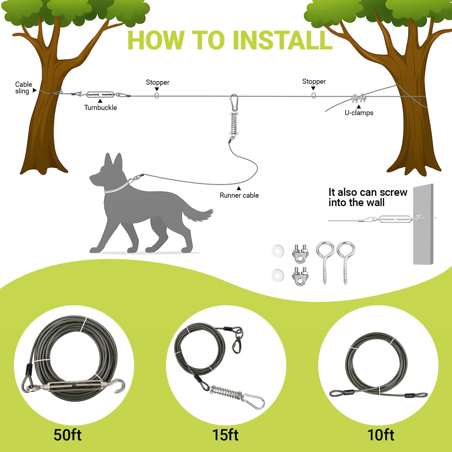 Cwlovys uso al aire libre en jardín y campo para perros activos.