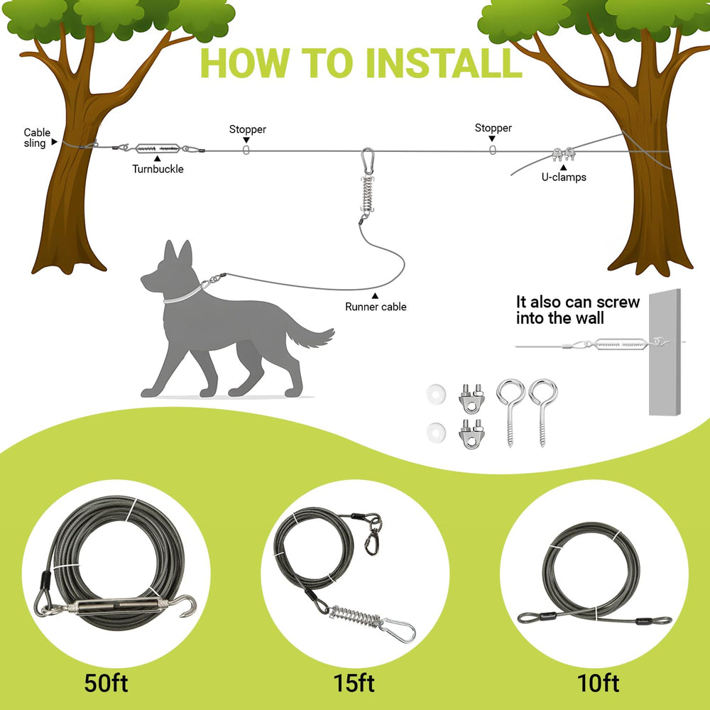 Cwlovys uso al aire libre en jardín y campo para perros activos.