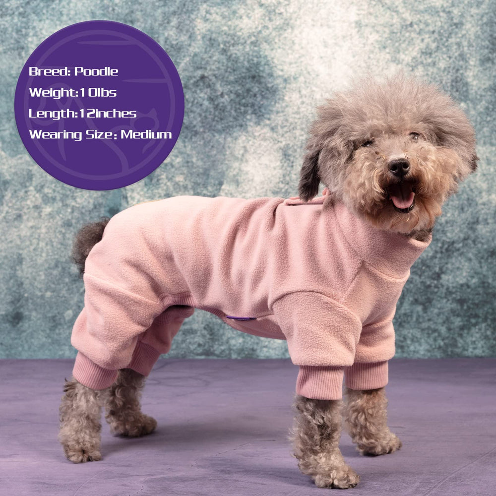Pijama cyeollo de cuatro patas, felpa de doble cara para transpirabilidad.