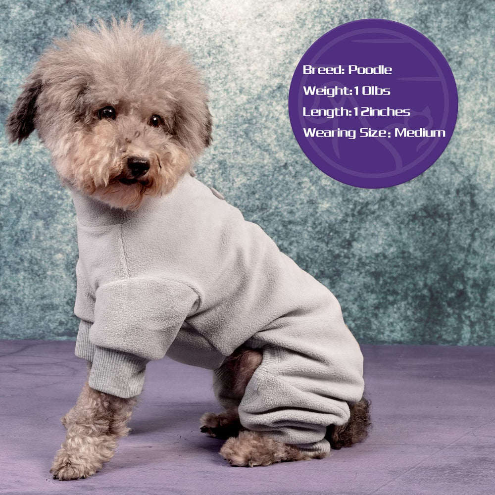 Pijama cyeollo para perro, doble forro fleece, calidez y transpiración adecuadas.