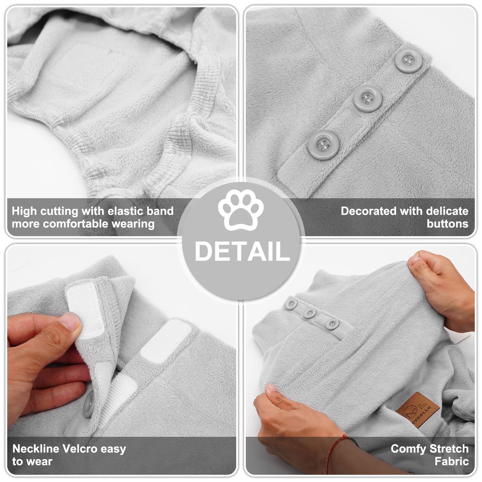 Pijama cyeollo para perro, ideal para dormir cómodo y relajante.