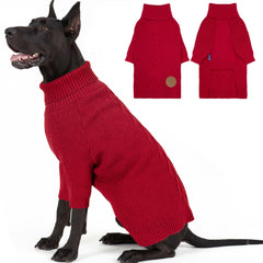 Sudadera cyeollo para perro 4xl en rojo, ideal para abrigar en frío.