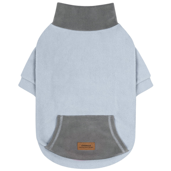 Sudadera cyeollo con cuello alto y manga para perro, abraza con calor durante paseos fríos