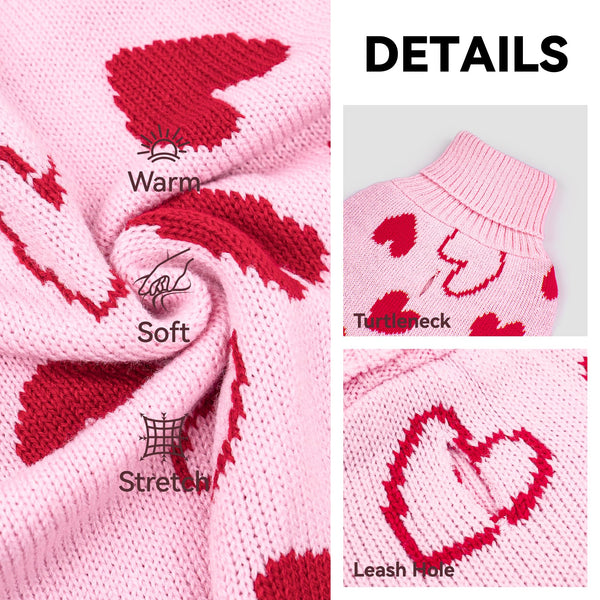 Cyeollo detalle de corazones en rosa para un toque tierno.