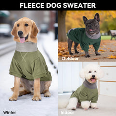 cyeollo sudadera para perro detalle forro polar suave, tacto cálido