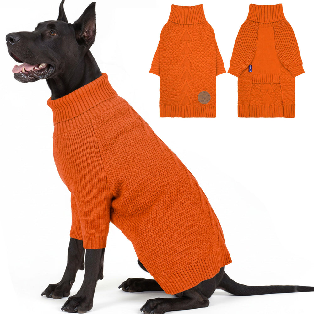 Sudadera cyeollo para perro grande con cuello alto ideal para paseos fríos
