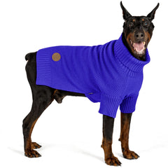 Sudadera Cyeollo para perros grandes, cuello tortuga, mantiene cálido y cómodo durante paseos.