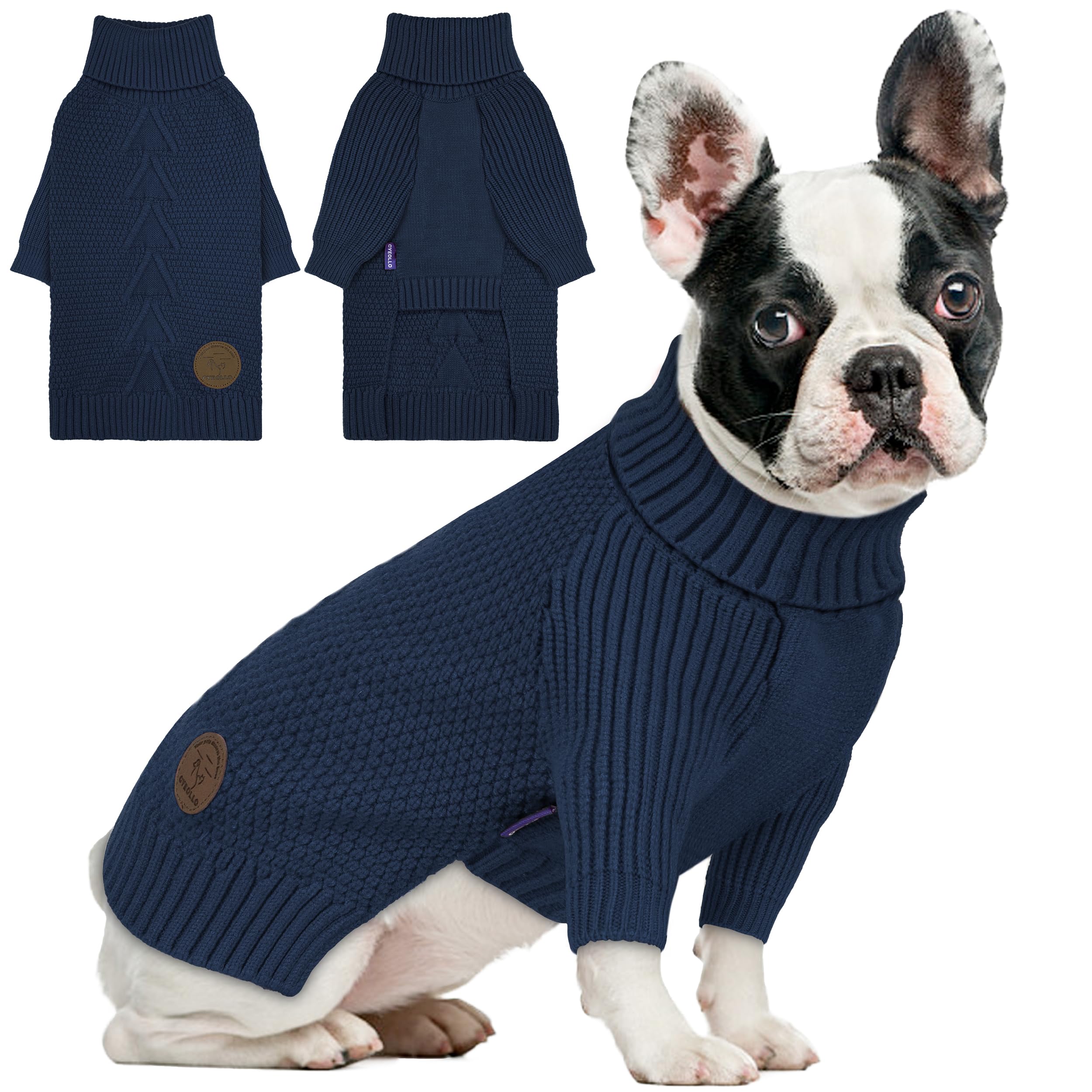 Sudadera cyeollo para perros pequeños, textura suave para calor cómodo.