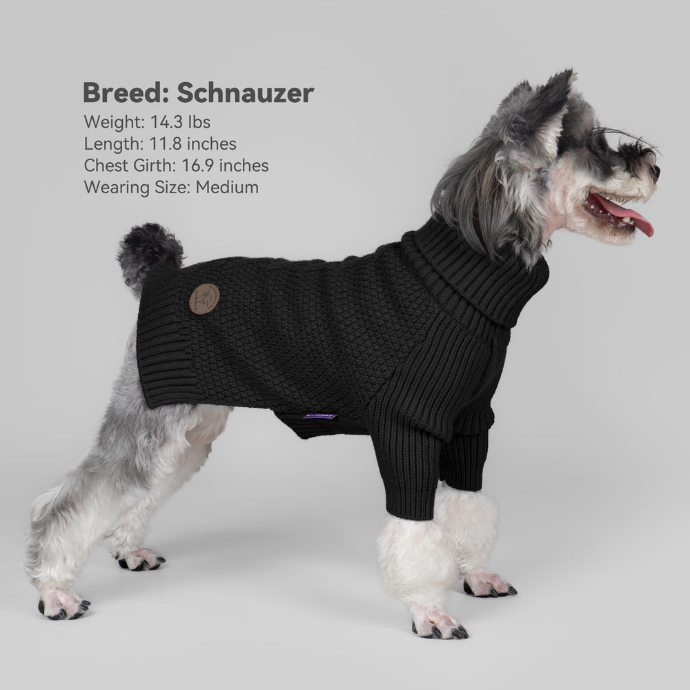 cyeollo suéter perro tejido fleece, abrigo suave para días fríos.