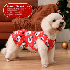 Vestido cyeollo de dos colores para perros pequeños, ideal para celebraciones y uso diario.