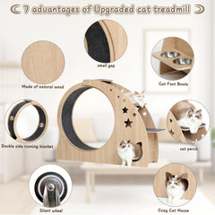 CYlively rueda-gato-actividad-para-interiores: mantiene al gato activo durante el día.
