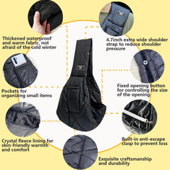 CYUmail sling: correa de hombro ergonómica alivia el peso durante salidas urbanas