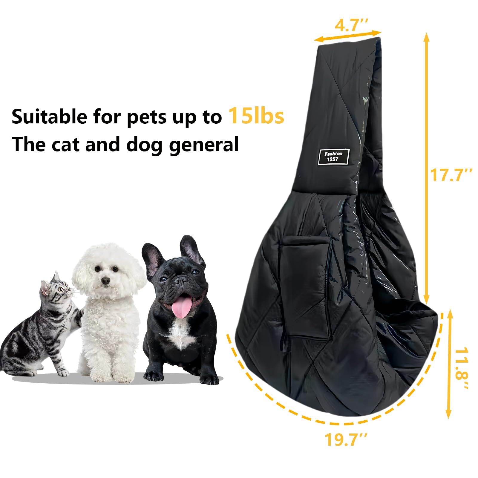 CYUmail sling: interior cálido de felpa cristal para mayor confort en paseos fríos