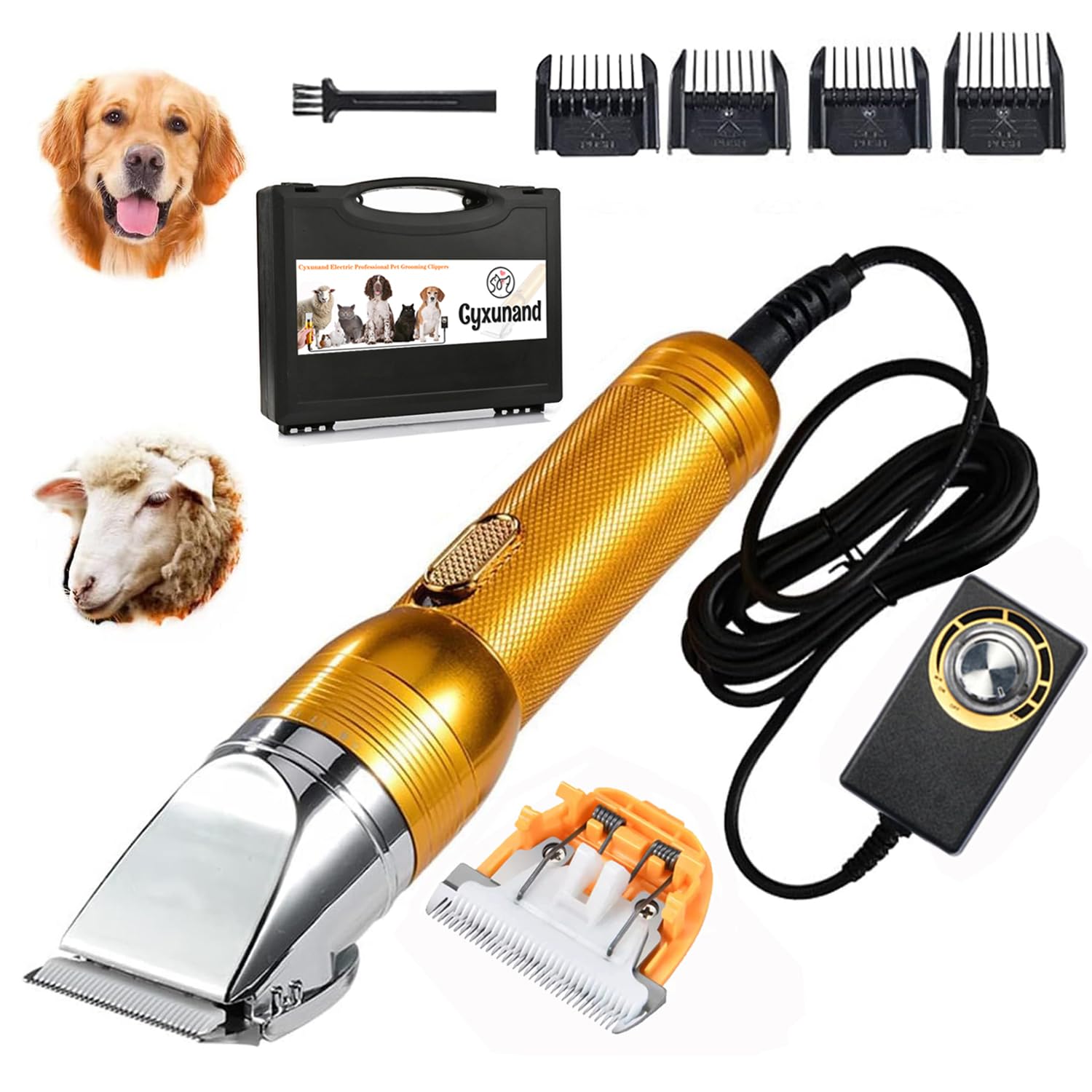 Cyxunand cortapelos profesional para perros grandes con acabado suave y precisión