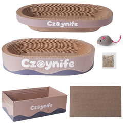 Czoynife camas para gato ovaladas, descanso cómodo para interiores.