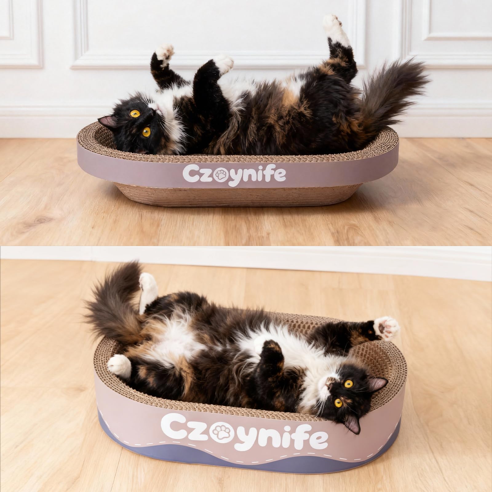 Czoynife diseño 3en1 gato, optimiza espacio y ofrece área de juego.