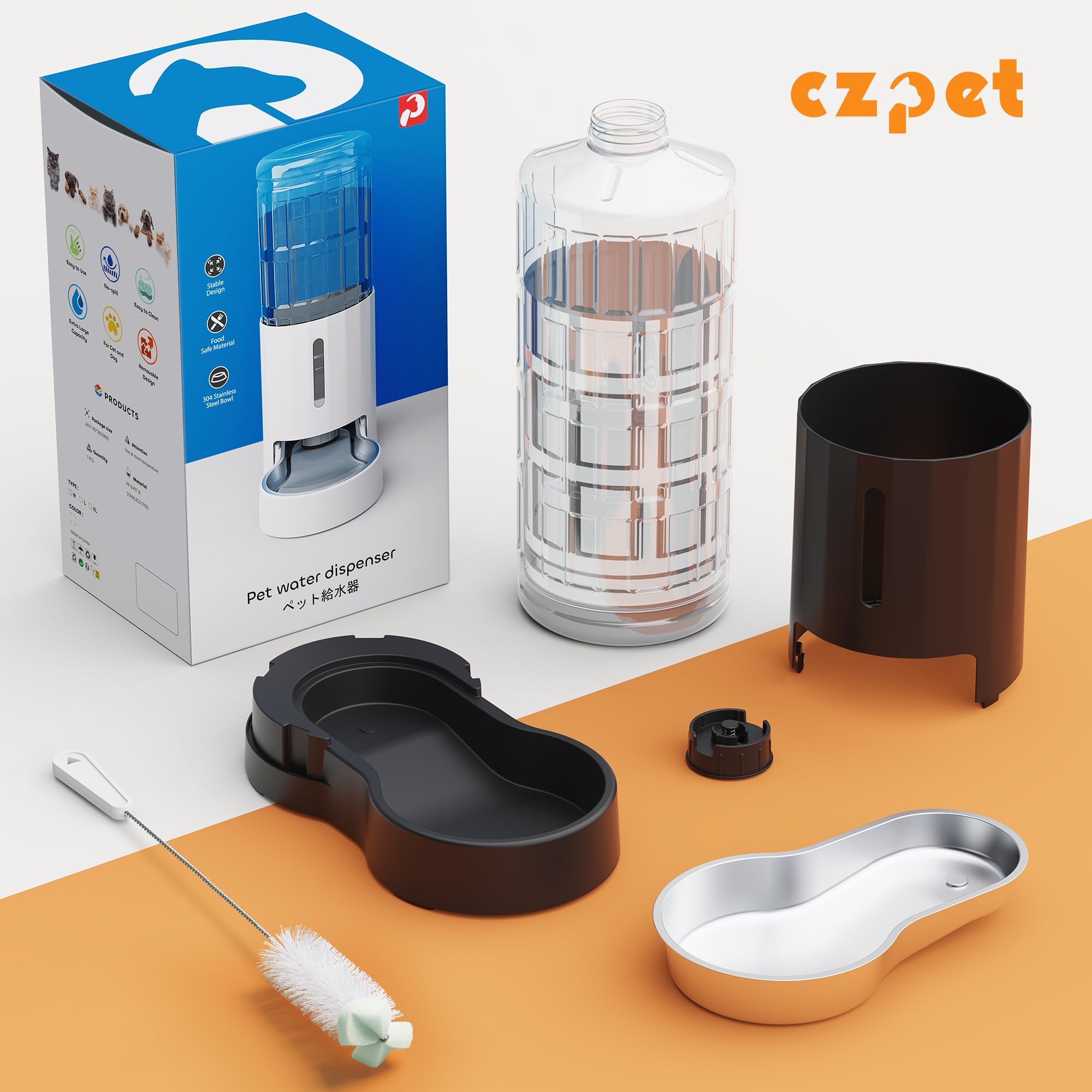 CZPET bebedero automático: funcionamiento silencioso para casa.