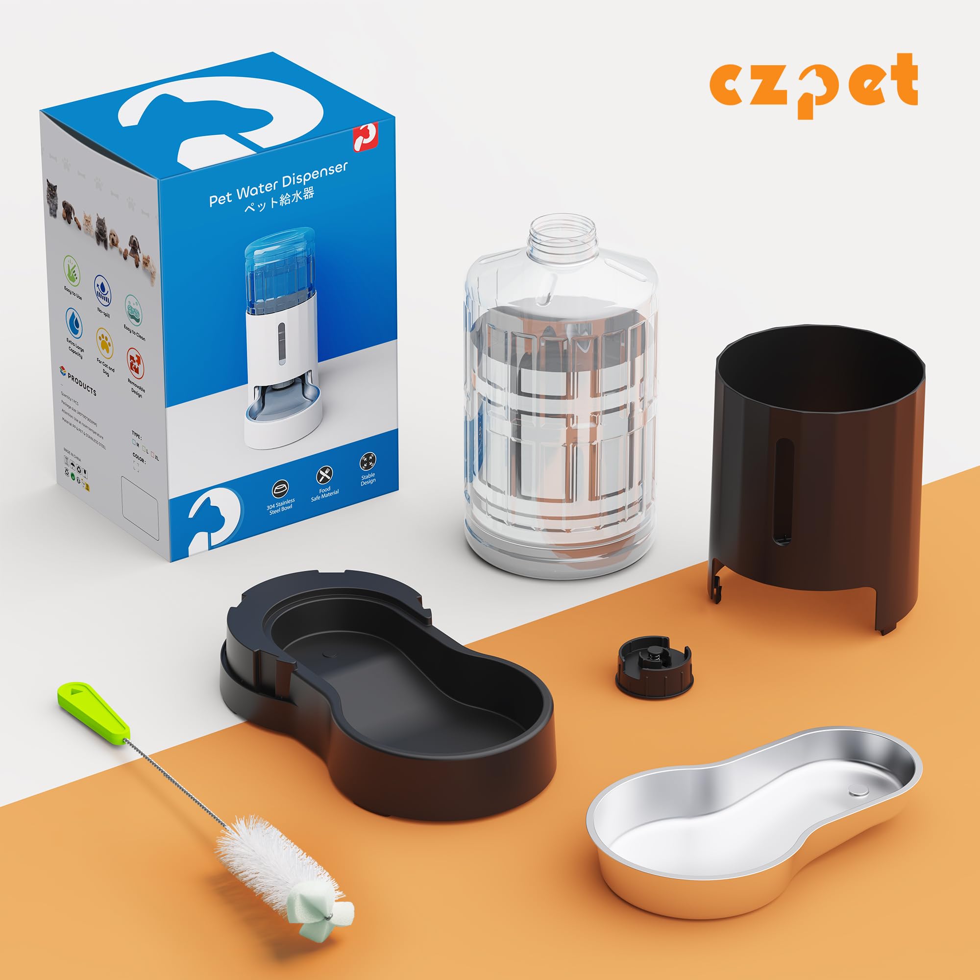 CZPET diseño desmontable facilita la limpieza interna.