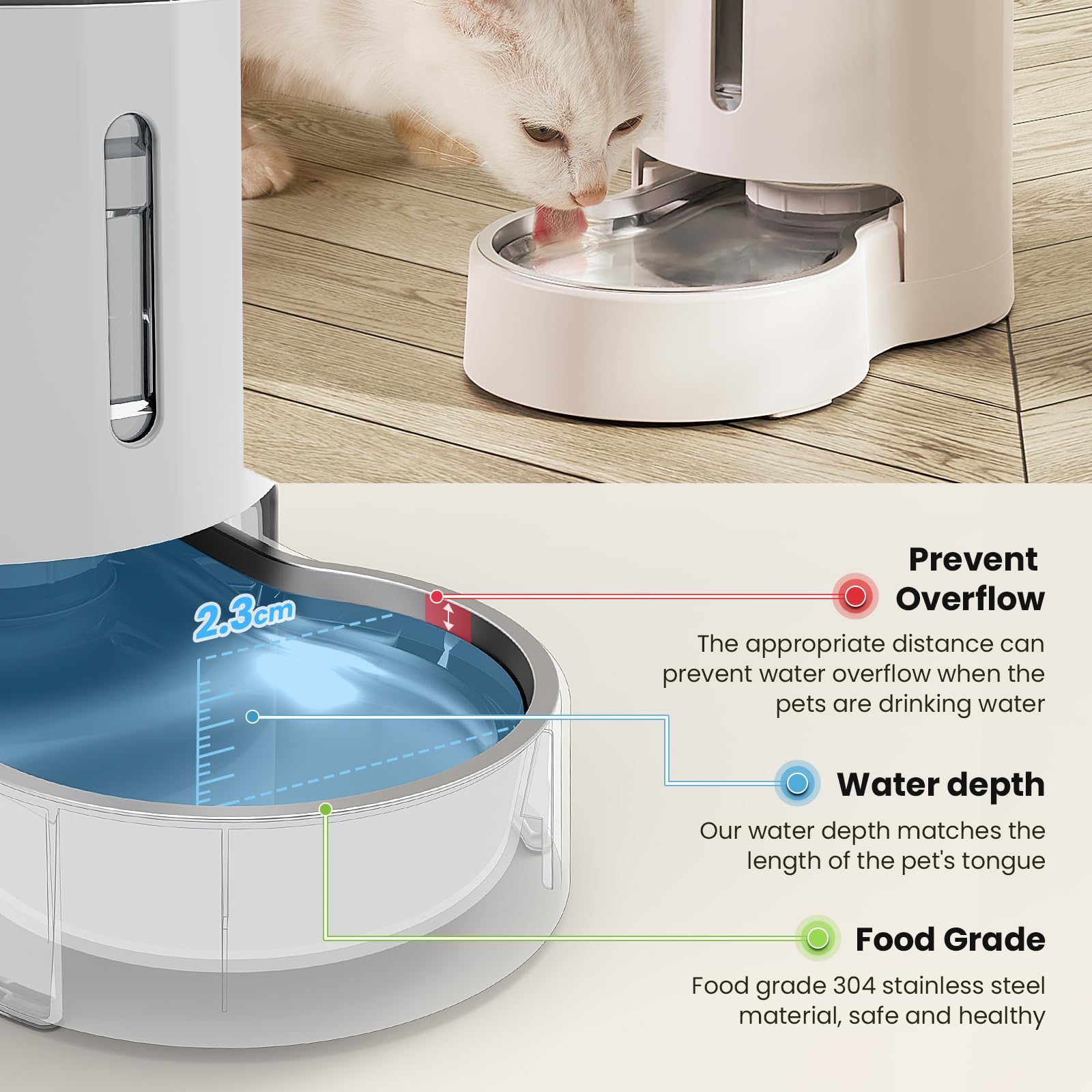 CZPET dispensador apto para interiores y exteriores, fácil de usar.