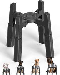 CZPET soporte elevado ajustable para perros medianos y grandes, mejora la postura al comer