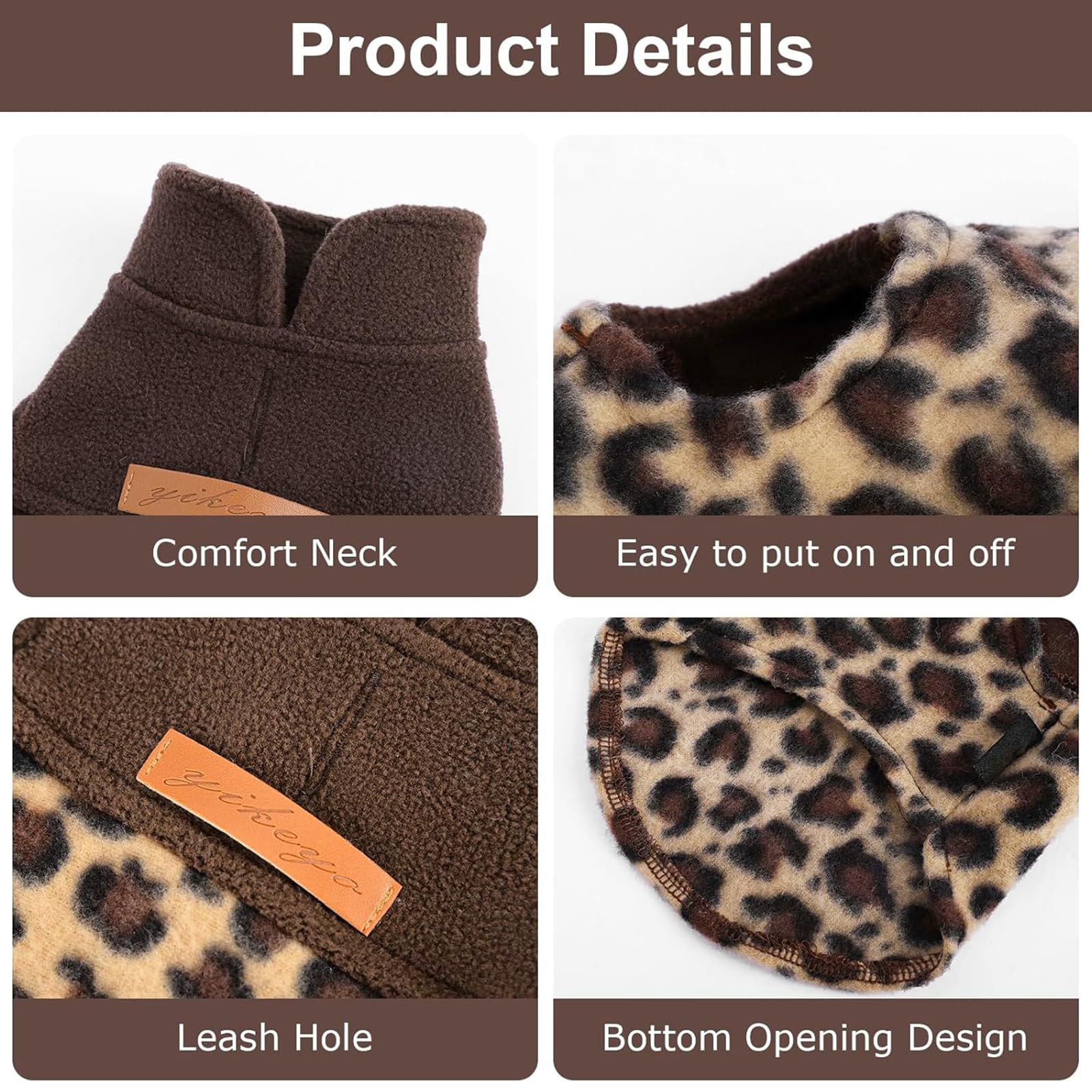DaFuEn chaqueta para perro con forro suave, perfecta para salidas y fiestas.