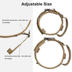 DAGANXI collar con estuche Airtags para localización segura durante paseos.