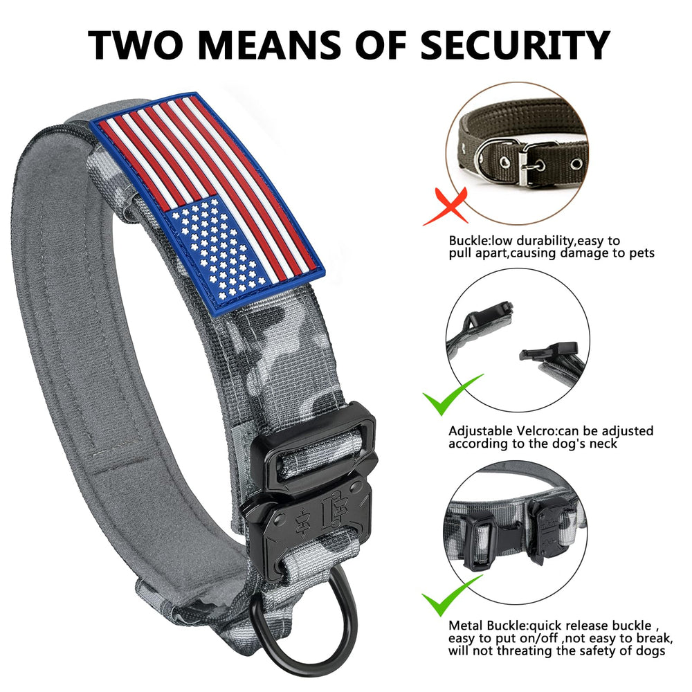 DAGANXI Collar Táctico con funda para AirTag y localización