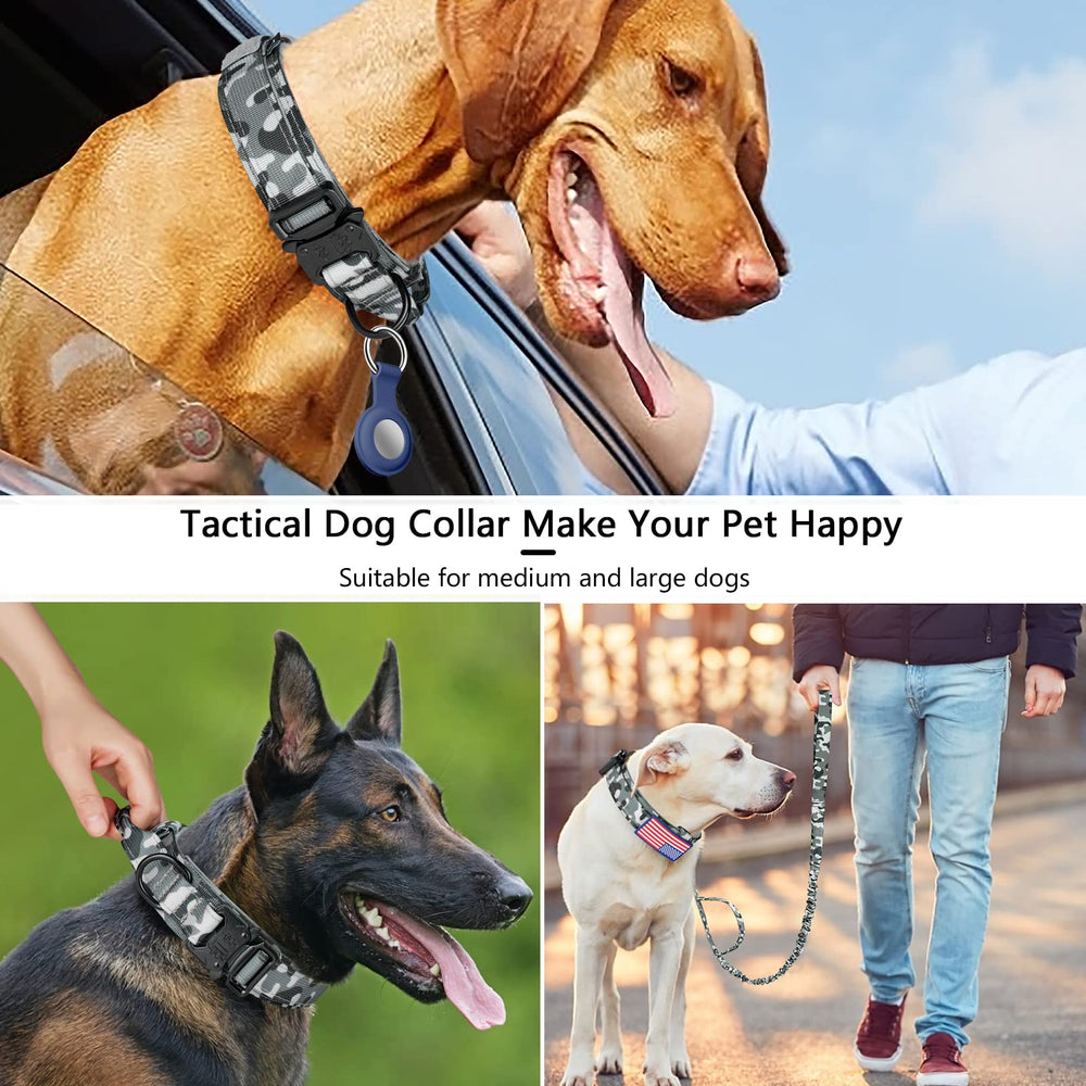 Funda Airtags en collar táctico DAGANXI para localización segura