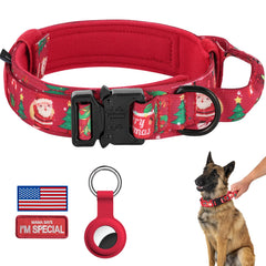 DAGANXI collar táctico navidad para perro con diseño festivo y comodidad.