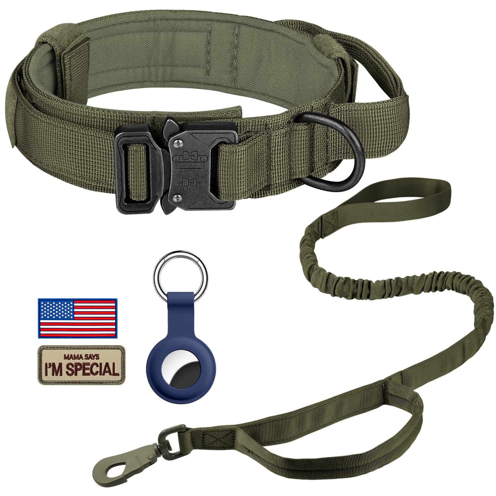 DAGANXI Collar Tactico Nylon 1000D ofrece durabilidad y confort para paseos diarios.