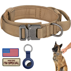 DAGANXI collar táctico en nylon 1000D, resistencia para perros grandes.
