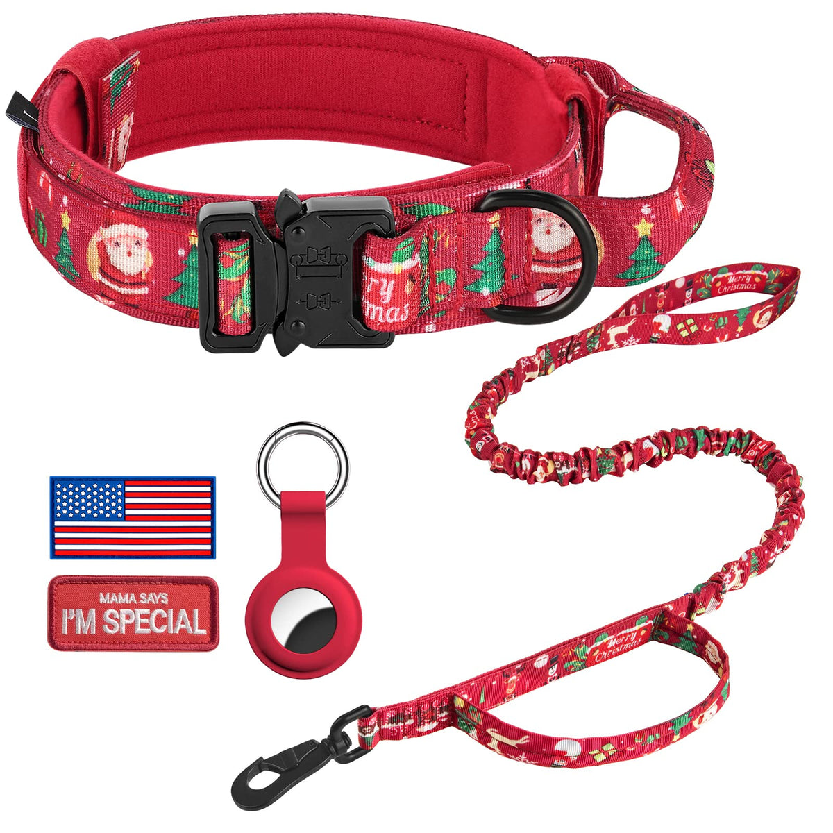 DAGANXI collar táctico con asa de control para entrenamiento y guía