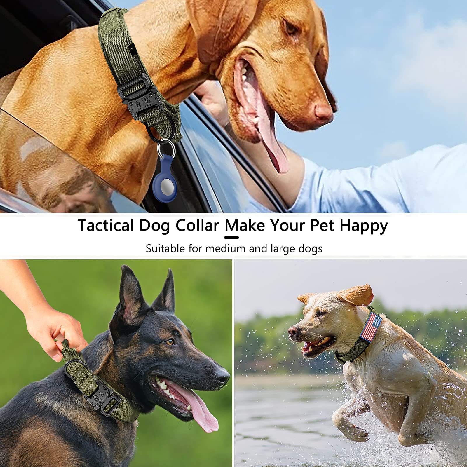 DAGANXI collar tactico para uso diario y actividades al aire libre.