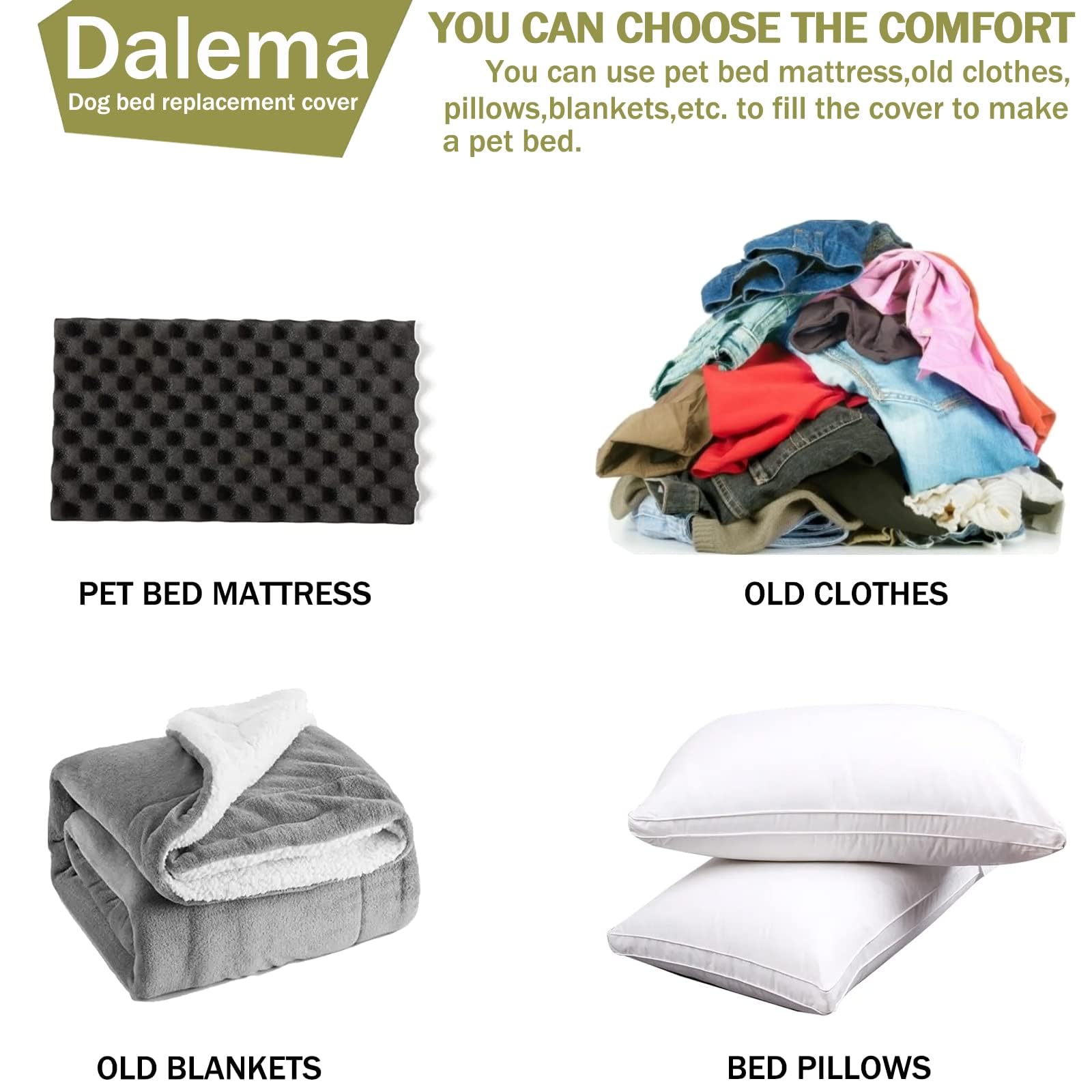 Material plástico resistente e impermeable de Dalema, protege contra líquidos.