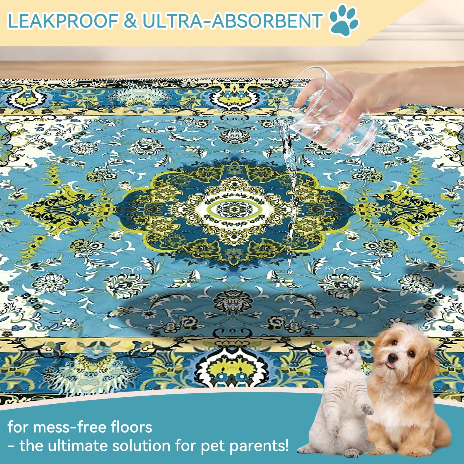 DAMIROON almohadilla absorbente rápida para entrenar a tu perro con eficiencia.