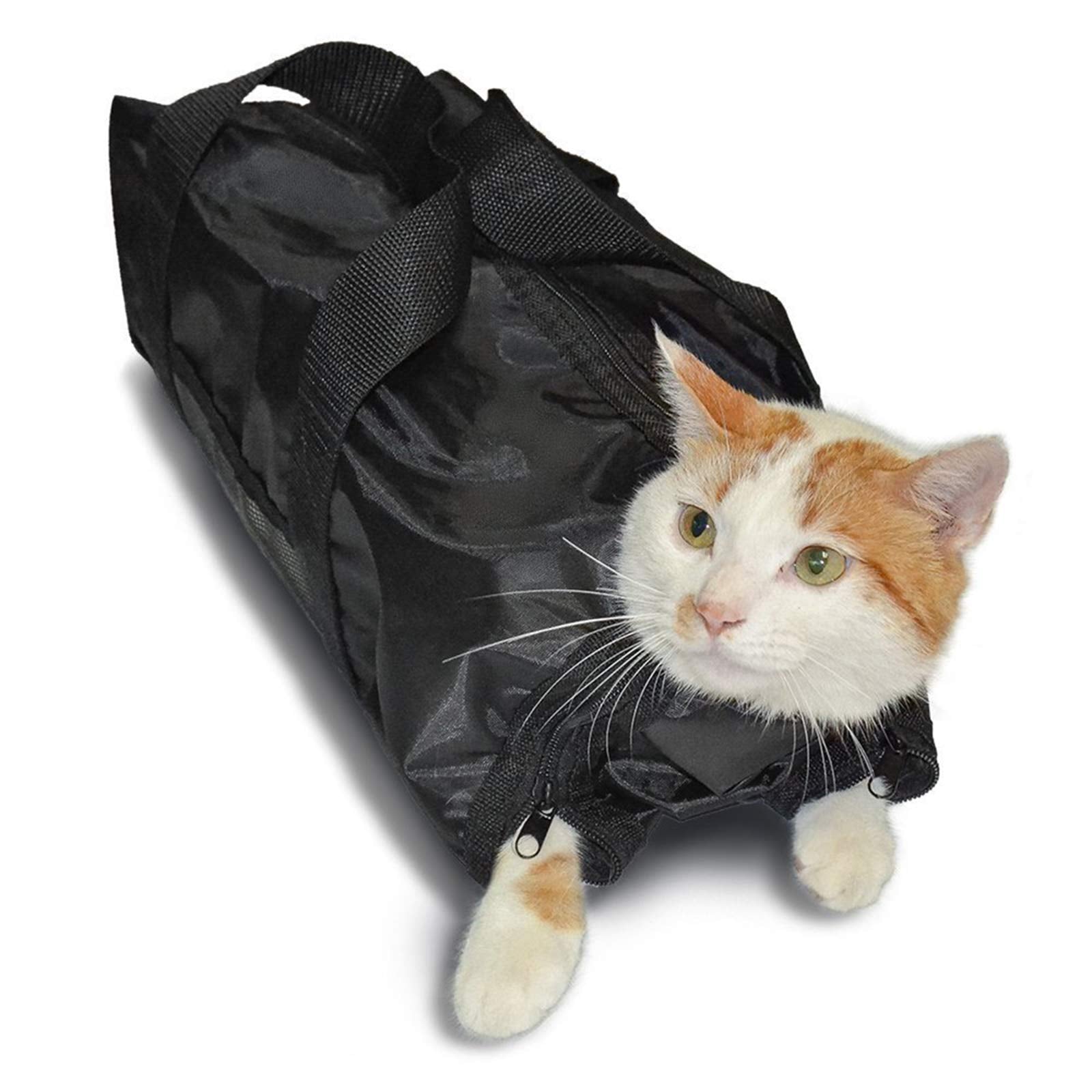 DaMohony Bolsa de Cuidado para Gatos, vista frontal para recorte de uñas y limpieza de patas.