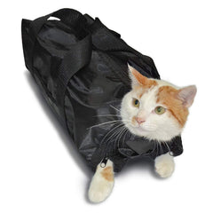 DaMohony Bolsa de Cuidado para Gatos, vista frontal para recorte de uñas y limpieza de patas.