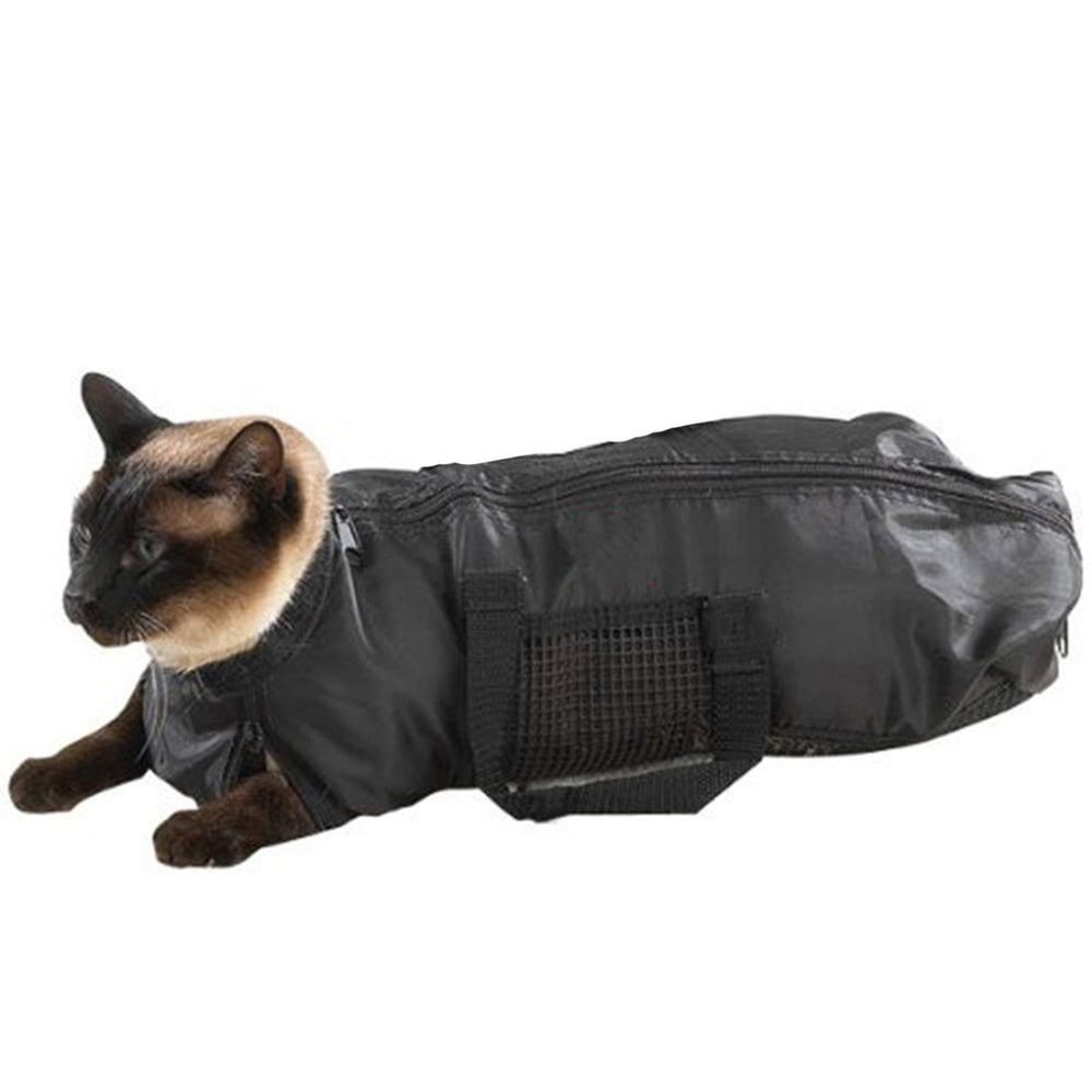 DaMohony Bolsa de Cuidado para Gatos, acceso trasero para las extremidades.
