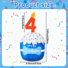 Dansydaisy disenio-torta-3d-perro-azul, diseño temático para celebrar su cuarto año