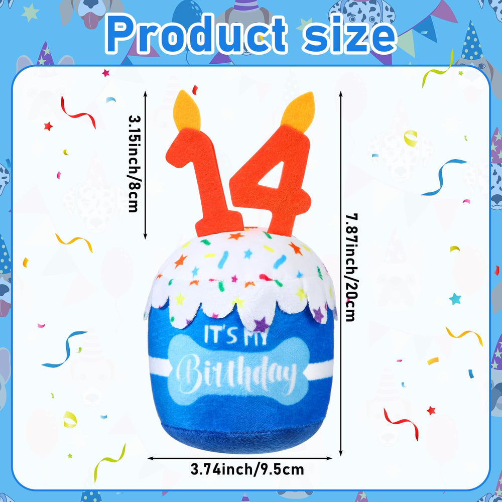 Dansydaisy diseño-3d-cumpleanos-perro-azul: diseño 3D llamativo para temática de cumpleaños.