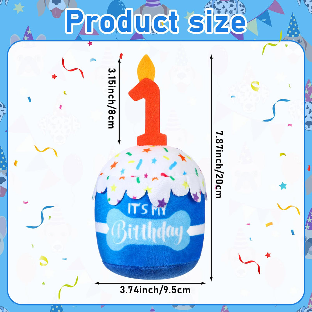 Dansydaisy diseño de pastel para perros en azul, aporta encanto a la celebración.